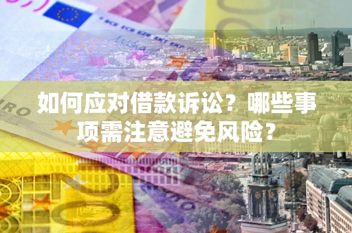 北京如何应对借款诉讼？哪些事项需注意避免风险？