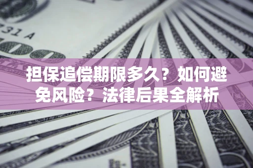 北京担保追偿期限多久？如何避免风险？法律后果全解析