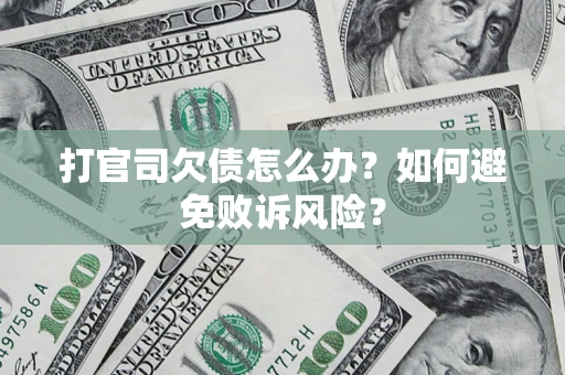 北京打官司欠债怎么办？如何避免败诉风险？