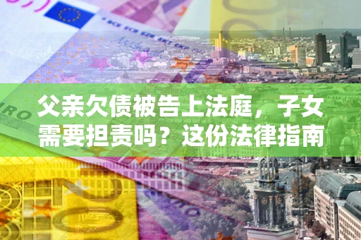 北京父亲欠债被告上法庭，子女需要担责吗？这份法律指南必须看完
