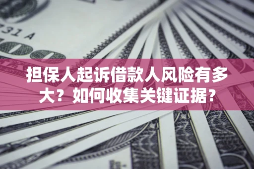 北京担保人起诉借款人风险有多大？如何收集关键证据？