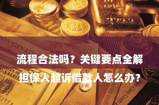北京

担保人起诉借款人怎么办？流程合法吗？关键要点全解析